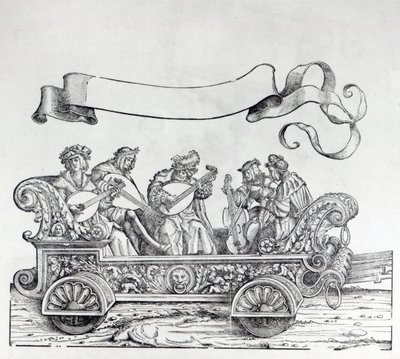 马克西米利安的凯旋游行场景，第1516-18页 作者 汉斯·伯格克米尔